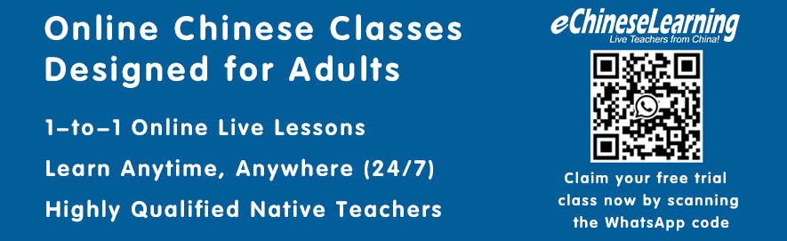 Online Chinese classes designed for adults